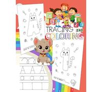 Cat letters and numbers tracing and coloring: Tracing Letters Numbers and Shapes, ABC 123 Preschool Handwriting Practice Book for Kids 3-4-5-6 Years. ... Pre-K. ABC 123 Kindergarten Coloring pages