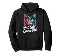 Cat Life Chose Me Sudadera con Capucha