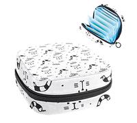 Cat Line - Bolsa de almacenamiento portátil para servilletas sanitarias, Varios colores, 4.7x6.6x6.6 in/12x17x17 cm