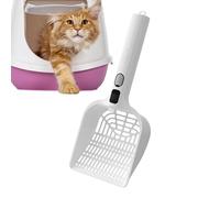 Cat Litter Box Scooper, Efficient Cleaning Rechargeable Deodorizing Spray | Sifting Poop, Easy to Use Cat Shovel Hygienic with Water Tank | for Pet Home Indoor Cleaning Men Women Kitten