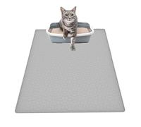 Cat Litter Catcher Mat, impermeable de silicona Pad, Scratch Proof Rug, 22,17 x 22,01 pulgadas, Washable Outside, Diseño plegable, cubierta exterior para todo tipo de Breeds