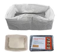 Cat Litter Liners, 10 bolsas de libras con filtro neto, resistentes a los gatos, 18,50 x 14,17 x 6,69 infor Pet Cats Litters Box Supplies