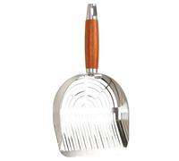 Cat Litter Ruette Cat toilet, Fácil de almacenar: con un agujero de pendiente incorporado, esta pala de arena para gatos ofrece un almacenamiento simple y un uso conveniente. Silenciar el inodoro para