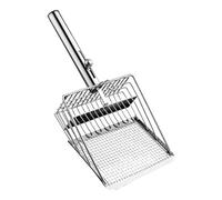 Cat Litter Scoop - 10.83 Inch Litter Shovel | Iron Pet Scooper - Electroplated Durable Sifter for Easy Waste Removal Keeps litters Box Clean and Odor Free for Cats
