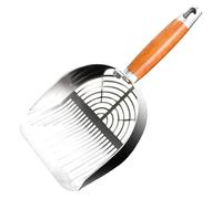 Cat Litter Scoop, Cat Box Scoop, 11.22in Kitten Pooper Lifter, Authentic Poop Scooper, Ladle Sifting Tool for Indoor, Outdoor Use, Easy Cleaning Accessory