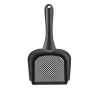 Cat Litter Scoop - Mesh Shovel | Kitten Pooper Lifter | Long handled waste scooper | Portable clump separator scoop | feline waste sifter | wide-mouth poop collector | sifting tool for pet cat waste