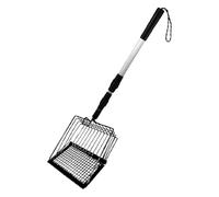 Cat Litter Scoop - Metal PP 106 x 14 cm | Sifting Cat Litter Box Shovel, Long Handle Poop Cleaning | Household Small Space, Veterinary Clinics, Outdoor Use, Cats Waste Management, Hygiene Tool