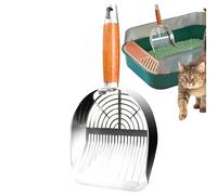 Cat Litter Scoop, Screening Cat Scoop, Grip Pooper Scooper, Sifting Tool for Easy Cleanup, Indoor and Outdoor, Comfortable, Lightweight, Sturdy Design, 11.22 Inches