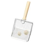 Cat Litter Scoop - Stainless Steel Mesh Shovel, Ergonomic Metal Cat Litter Scoop for Easy Cleaning | Suitable for Kittens, Puppies, and All Pet Breeds | Durable Poop Sifting Shovel for Litterboxes