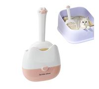 Cat Litter Scoop, Wall Mounted Poop Scooper with Holder, Pet Waste Collector, Easy Clean Design, Ideal for Outdoor Yard, Park, Horse Stalls, Small Pets, Bunny, Kitten, 5.91x2.95in