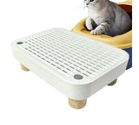 Cat Litter Step - Litter Box Step, Kitten Poop Stair with Filter Function, Kitten Access Steps, Washable Kittenn Poop Ramp Use For Apartment Living Room Veterinary Dormitory Indoor Outdoor