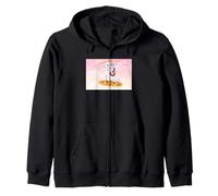 Cat Llama Pizza Rainbow Space Laser Eyes Surrealista Pet Art Sudadera con Capucha