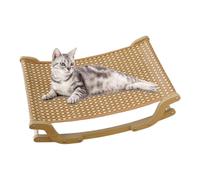 Cat Lounge Scratcher - Marco de cama , superficie de apoyo refrescante, estructura base estable y curvada, material suave y no se engancha | balcón interior ventana jardín descanso muebles de