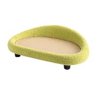Cat Lounge Scratcher, Sisal Pet Scratch Bed, Adorable Large Cat Pads with Reinforced Material, Cute Lounger, Scratch Pad with Modern Design, Beds for Balcony Corner Cats and Kittens
