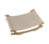 Cat Lounger, Cat Sleeping Chair, Rocking Sofa Lounger for Kittens - for Indoors & Patio | 54.5 X 36.3 X 15.5 Cm, 750 G, Wood & Sisal, Cooling & Comfortable, Ideal far Window Seats, Garden & Travel