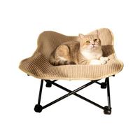 Cat Lounger Chair, Portable Pet Lounger, Sisal Scratcher Seat with Smooth Grip, Indoor Outdoor Garden Accessory, Funny Play Chair with Bright Build, Loungers Sculpture for Kitten Yard Exercise