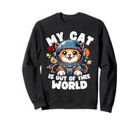 Cat Lover diseña un divertido gato con la frase «Mi gato está fuera de este mundo» Sudadera