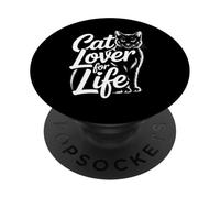 Cat Lover For Life PopSockets PopGrip Adhesivo