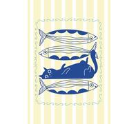 Cat Lover Journal Notebook Cute Sardine Design 6x9, 120 Lined Pages: Perfect for Daily Reflections, Notes, or a Gift for Cat Mom. Gratitude, Manifestation, Dreams & Daily Writing Gift