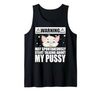 Cat Lover May Spontaneously Start Talking About My Pussy Camiseta sin Mangas