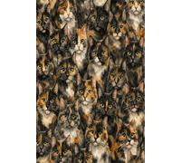 Cat Lover Notebook (6x9): Cute Cat Pattern Lined Notebook for Writing and Notes | Gift for Cat Lovers and Animal Fans | Simple Journal for School, Work or Everyday Use | 100 Pages