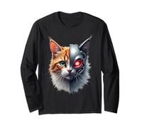 Cat Lover Robot Cyborg AI Cats Robotic Dystopian Manga Larga