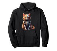 Cat Lover Robot Cyborg AI Cats Robotic Dystopian Sudadera con Capucha