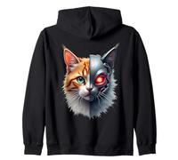 Cat Lover Robot Cyborg AI Cats Robotic Dystopian Sudadera con Capucha