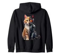 Cat Lover Robot Cyborg AI Cats Robotic Dystopian Sudadera con Capucha