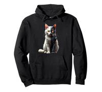 Cat Lover Robot Cyborg AI Cats Robotic Dystopian Sudadera con Capucha