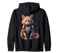 Cat Lover Robot Cyborg AI Cats Robotic Dystopian Sudadera con Capucha