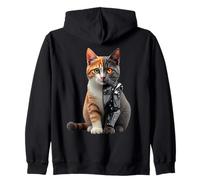 Cat Lover Robot Cyborg AI Cats Robotic Dystopian Sudadera con Capucha