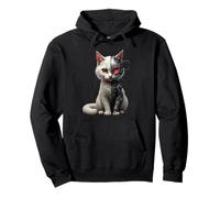 Cat Lover Robot Cyborg AI Cats Robotic Dystopian Sudadera con Capucha