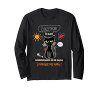 Cat Lovers Karma Es Mi Gato - Lindo diseño de Frase en español Manga Larga