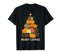 Cat Lovers Meowy Catmas Funny Christmas Cats Men Women Kids Camiseta