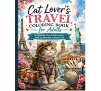 Cat Lover's Travel Coloring Book for Adults: Around-the-World Adventures with an Adorable Explorer Cat