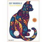 Cat mandala coloring book by numbers for adults: A vibrant paint-by-numbers book with relaxing and elaborate cat mandalas.