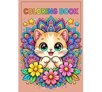 Cat Mandala Coloring Book for Kids - Volume 2: Cat Mandala Designs | Large A4 Coloring Pages for Kids Who Love Animals | Creative Screen-Free Activity for Boys and Girls