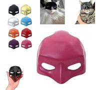 Cat Mask Cosplay - Funny Halloween Costume Accessories, Cute Kitty Party Masquerade Mask(Dark Pink)