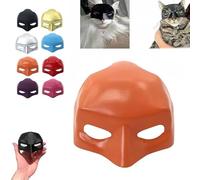 Cat Mask Cosplay - Funny Halloween Costume Accessories, Cute Kitty Party Masquerade Mask(Orange)