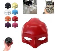 Cat Mask Cosplay - Funny Halloween Costume Accessories, Cute Kitty Party Masquerade Mask(Red)