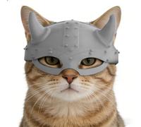 Cat Masque - Pet Pirate Headwear, Fashion Cute Hats for Dressing, Kitten Outfit Gear, Festival Style Apparel with Adjustable Chin Strap, Animal Cosplay Accessory for Playing Posing and Partying