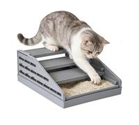 Cat Mat - 2-Layer Splash Proof Wide | Cat Stairs Kitten Litter Mat for Pet Enrichment, Play, Home, Apartment, Living Room, Bedroom Bathroom Balcony Cage Travel