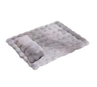 Cat Mat Bed - 60 x 45 cm Washable Warm Sleeping Pad With Detachable Pillow, 90 x 60 cm Large Pet Mattress For Dogs & Cats, Thermal Winter Floor Mats - For Couch Crate Kennel Indoor Home & Apartment