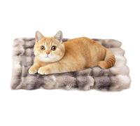 Cat Mat Bed - Cama cálida lavable para mascotas para invierno y comodidad, diseño suave con base antideslizante y base antideslizante para gatos pequeños, material de forro polar, interior y exterior