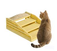 Cat Mat For Litter Box - Non Slip Cat Liter Trapping Mat with Wide Grid Design, Adjustable Kitten Liter Box Stairs Pad For Indoor Cats, Pet Litter Catcher Foor Bathroom Bedroom Balcon
