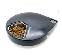 Cat Mate - Comedero automático para Mascotas de 5 Comidas, 330 g por tazón | Temporizador digital programable, incluye paquetes de hielo gemelos, 5 cuencos de acero inoxidable de 330 g