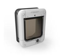 Cat Mate Puerta para Gatos Activada con Microchip para Gatos y Perros Pequeños, Fácil Instalación en Puertas de UPVC, Vidrio y Puertas de Madera