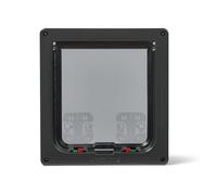Cat Mate Solapa Grande para Gatos con Bloqueo de 4 vías (221) - Puerta Segura con Cerradura para Gatos Grandes y Perros pequeños, Pared y Madera, Color Gris
