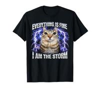Cat Meme Todo Está Bien Soy La Tormenta Camiseta